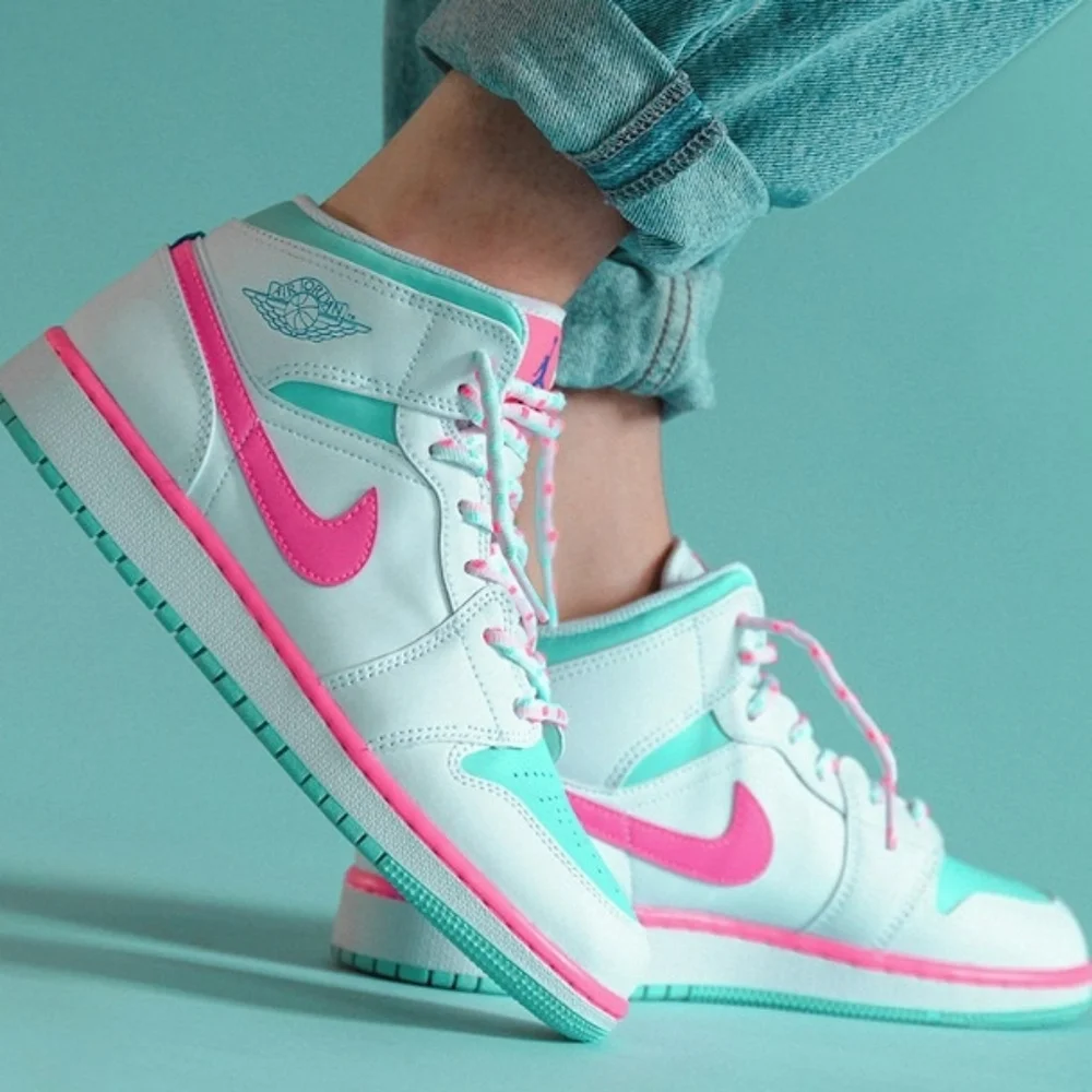 AIR JORDAN 1 MID M*U*L*T*I*C*O*L*O*R* WOMEN US SIZE6.5 BRAND NEW IN BOX - Picture 14 of 14